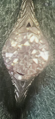 Antique Art Nouveau Solitaire Diamond Ring, 18K White Gold Filigree, Old Europea
