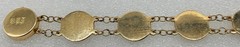Vintage 14k Gold Chinese Symbol Character Link Bracelet – 12.8 Grams, 13mm Wide
