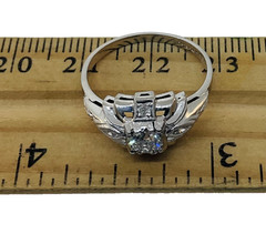 Antique 1920’s Art Deco Platinum Diamond Engagement Ring