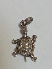 Sterling Silver ~ Turtle Charm ~ Terrapin ~ Nice Detail ~ VINTAGE