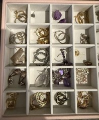 Large Vintage & Contemporary Costume Jewelry Lot of 47 Earrings