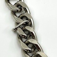 Vintage Y2K GUESS Charm Belt Silver Tone Pink Crystal Heart Lock Key Necklace