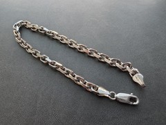 Spa Karizia Vintage Italian 925 Sterling Silver Chain Bracelet 9 Inches