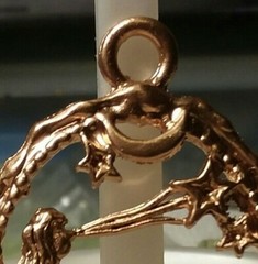 MaryBee Jewelry: 2 1/4″ Gold Tone Fantasy Goddess Pendant 03-08-2021