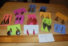 Vintage Retro Ear Rings, 1970s, 1980s 1990s, GROUP 3, priced per or the lot