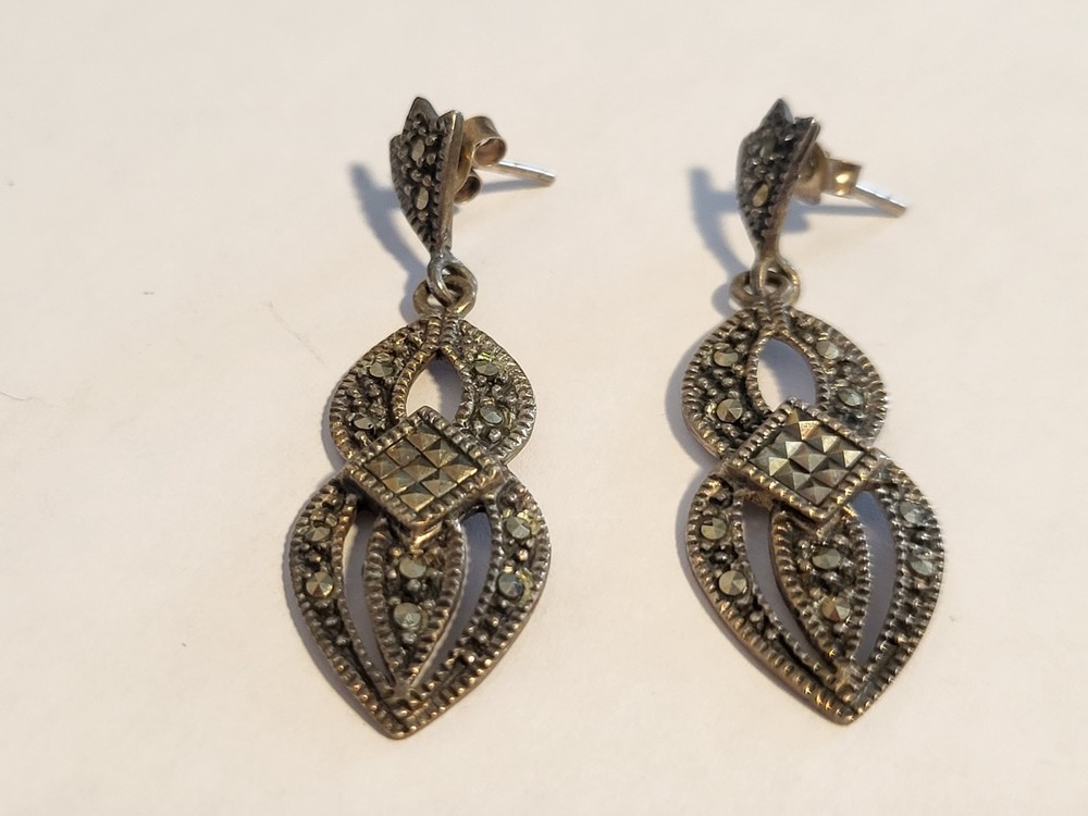 Vintage Sterling Silver, 0.925, Earrings