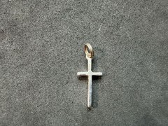 0.68g Vintage Sterling Silver 925 Cross Pendant Religious Minimalist Charm