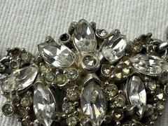 Vintage 1950s or 1960s Signed Hollycraft Rhinestone Necklace choker