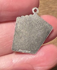 Vintage Sterling Silver 925 Wells Charm Royal Flush Playing Cards Spades Charm