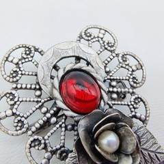 Vintage Kenneth Cole Angel Brooch Silver Tone Celestial Guardian Y2K Whimsy