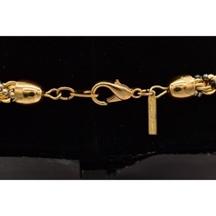 Casual Corner Vintage Necklace Rope Chain Chunky Gold Silver Signed 1990s Bin7B