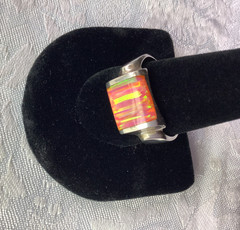 **ESTATE*VINTAGE*MEN’S**FIRE*OPAL*STERLING*SILVER*RING*SIZE*13*EXQUISITE*COLORS*