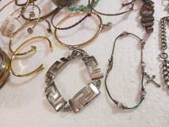 Vintage bracelets. Mixed metals. bangle, cuff, stones, beads. You get all 27