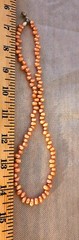 Awesome PEACH Cultured Pearl Vintage Necklace ~19 Inches