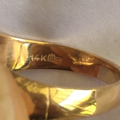 14 Karat Gold Art Deco Silver topped Hallmarked ring circa 1930s