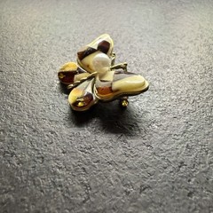 Unique multicolour Whole Stone natural Amber Pendant Brooch 9.3g