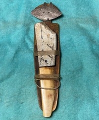 Brutalist Brooch Vintage Signed Mixed Media Modernist Abstract Figural Pin