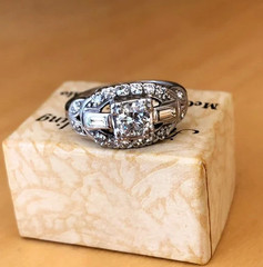 Fine Bright Old European Cut Moissanite Wedding Women’s Fine Ring 925 Sliver