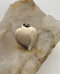 Vintage 1/20 12K Gold Filled Heart Charm Petite Love Pendant 1.04g Retro Dainty