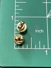 Vintage Pink Ceramic Rose Flower Gold Tone Metal Stud Earrings