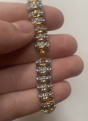 Camrose & Kross Jackie Kennedy JBK Crystals And Gold Link Bracelet