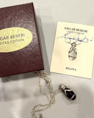 Berebi Regina Egg necklace SOLD BY EDGAR BEREBI Never worn COA Box Vintage