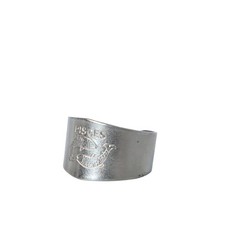 Antique Pisces Engraved Aluminum Horoscope Zodiac Ring Adjustable 7