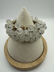 Vintage Japan Cha Cha Glass Bead Expansion Bracelet
