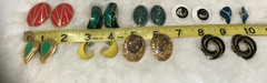 Vintage To Now Pierced Earrings Lot of 12 Colorful Fun Boho Mixed Variety