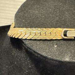 VTG 14K Gold Filled Serpentine Necklace 2mm Chain 18.2” Long Ver Pretty