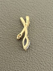 14KT Yellow Gold 0.15CT Tanzanite & 0.02CTW Diamond Pendant (K150)