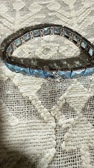 Antique Art Deco Watchenheimer Diamonbar Sterling Silver Bracelet 6.25 Inches