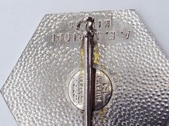 Vintage Ski Pin Lorioli Fratelli M. Cervinia 2050 Hat Lapel Pin Enamel Milano