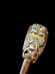 1920s Art Deco Floral Diamond Ring 14K-18K Two-Tone Gold Size 6.5