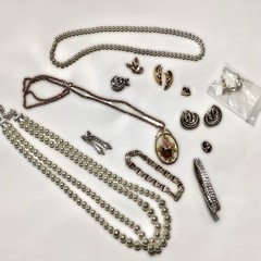Vintage Romantic Costume Jewelry Lot Wearable Classic Glamour Retro