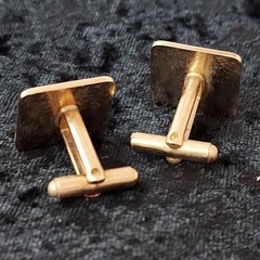 Vintage 1940’s/50’s Basketball Cuff Links | Mid-Century Sports Jewelry