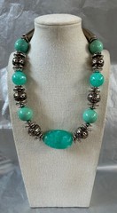 Lot of 10 Vintage Chunky Beaded Statement Necklaces Boho Chic Acrylic Resin Wood