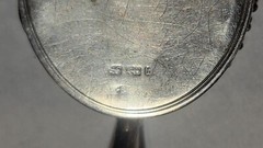 British Victorian Hallmarked Silver Engraved Floral Ivy 23.4g Locket Pendant