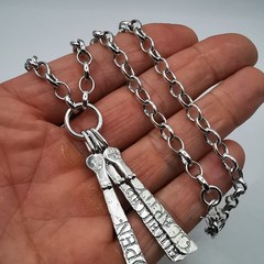 Vintage Beautiful Jewelry Chain 925 Sterling Silver Signed Handmade 29,85g