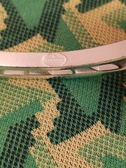 Vintage Signed GIVENCHY Matte Silver Slicer Bangle Bracelet circa 1980’s 1990’s
