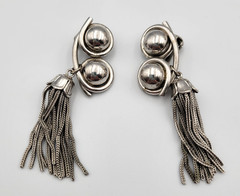 Vtg Barclay Tassel Rope Chain Lariat Style Necklace Bracelet Jewelry Set READ