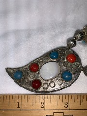 OLD TIBETAN NEPALI Necklace Turquoise Coral – TRIBAL Handcraft Design Vintage