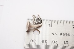 Vintage Sterling Silver 925 French Horn Charm