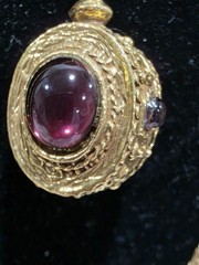 Vintage Multi-strand/Layered Purple Center Medallion Pendant