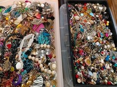 3 Lbs Pounds Unsorted Huge Lot Jewelry Vintage Now Junk Art Craft Treasure Fun