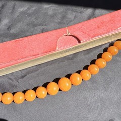 Vintage Soviet Natural Amber Beads Necklace Kaliningrad Video
