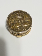 Vintage Taylor Pendant Watch Encased In 1942 Australian Florin. See Description