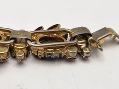Vintage Juliana D&E Purple Watermelon Heliotrope 5 Link Bracelet Verified