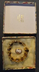 18K Gold 750 Italian Shell Cameo Bracelet P Giacomo Tozzi Firenze w/ Box