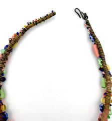 UNIQUE MIXED MEDIA ARTISAN STATEMENT NECKLACE